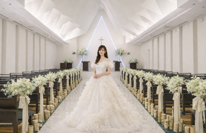 24ｍのバージンロード